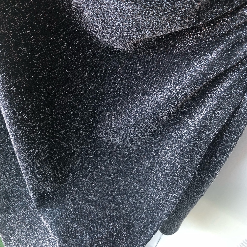 APRICOT Black Shimmer Mini Dress —#063 - Picture 5 of 15